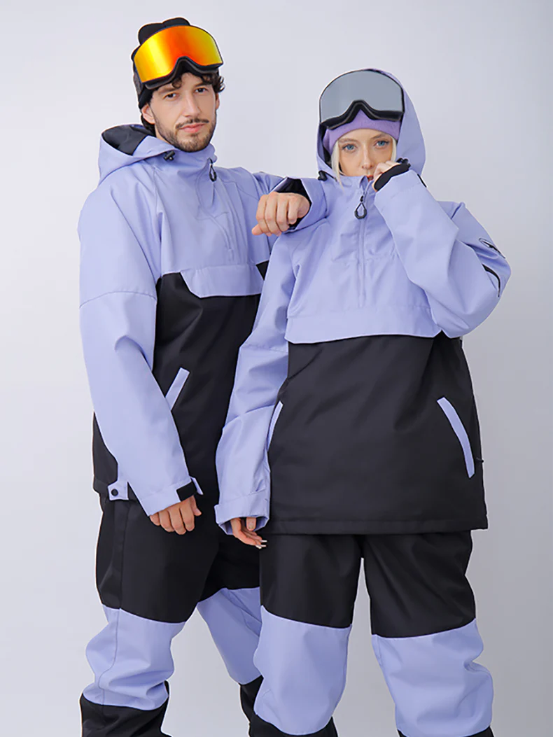 Men's Snowverb Alpine Ranger Colorblock Anorak Snow Jacket - Image 3
