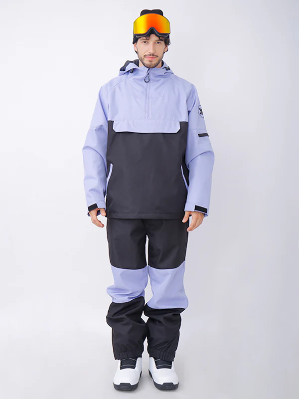 Men's Snowverb Alpine Ranger Colorblock Anorak Snow Jacket - Image 4