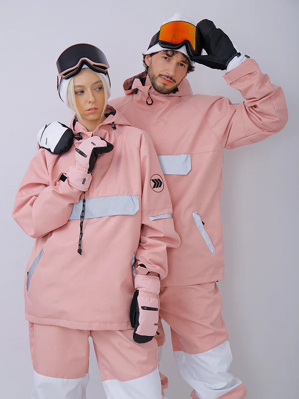 Men's Snowverb Alpine Ranger Colorblock Anorak Snow Jacket - Image 7