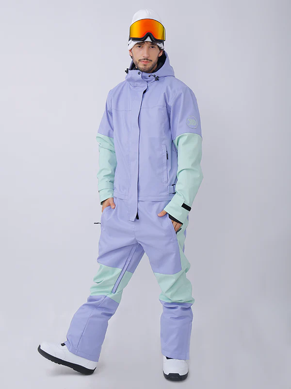 Men's Snowverb Alpine Ranger Colorblock One Piece Snowsuit - Image 6