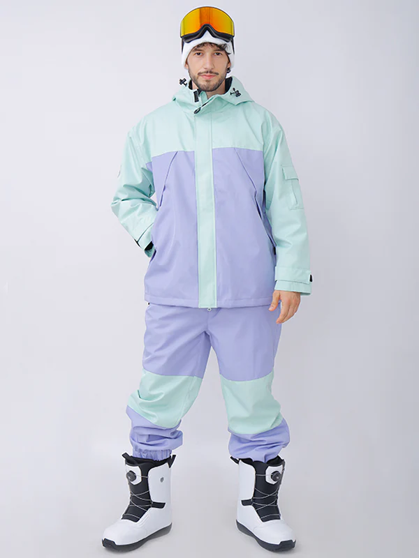 Men's Snowverb Alpine Ranger Colorblock Snowboard Jacket - Image 8