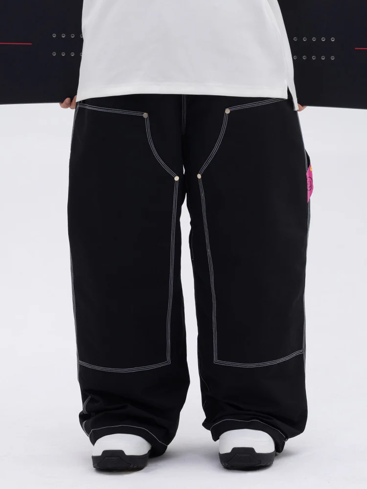 Men's Urban Street Style Freerider Baggy Snow Pants - Image 6