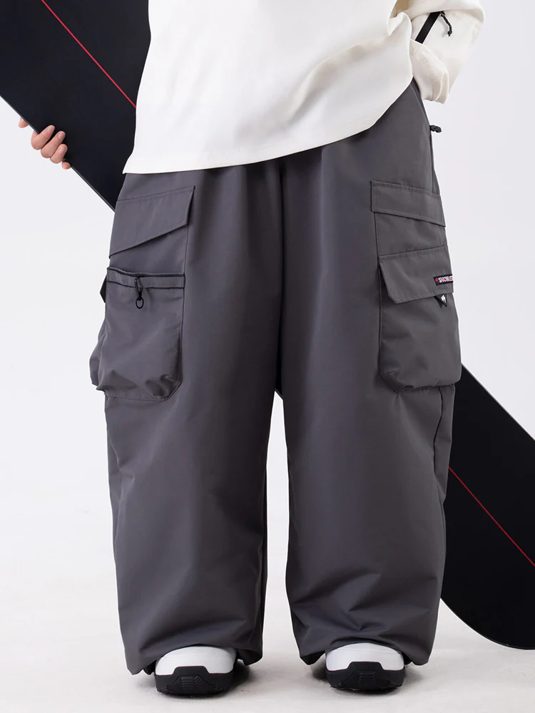 Men's Wild Soul Steeze ParkRider Multi-Pocket Utility Baggy Snow Pants - Image 9