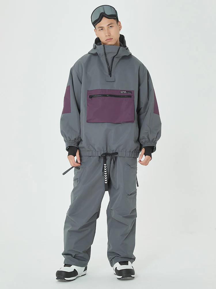 Men's Winter Bomber Snow Suit Prime Baggy Snowboard Jacket & Pants - Image 3