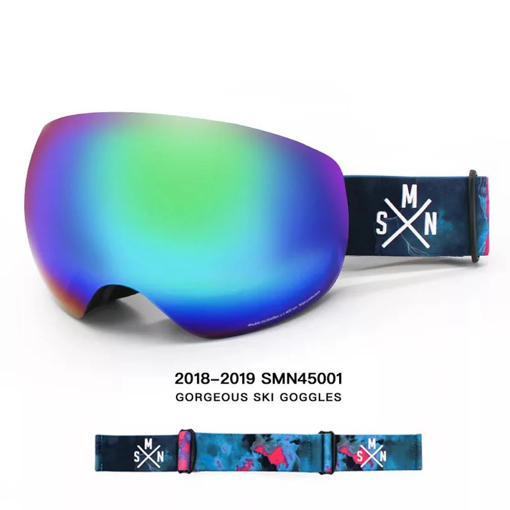 Unisex SMN Color Strap Full Screen Ski Goggles - Image 3