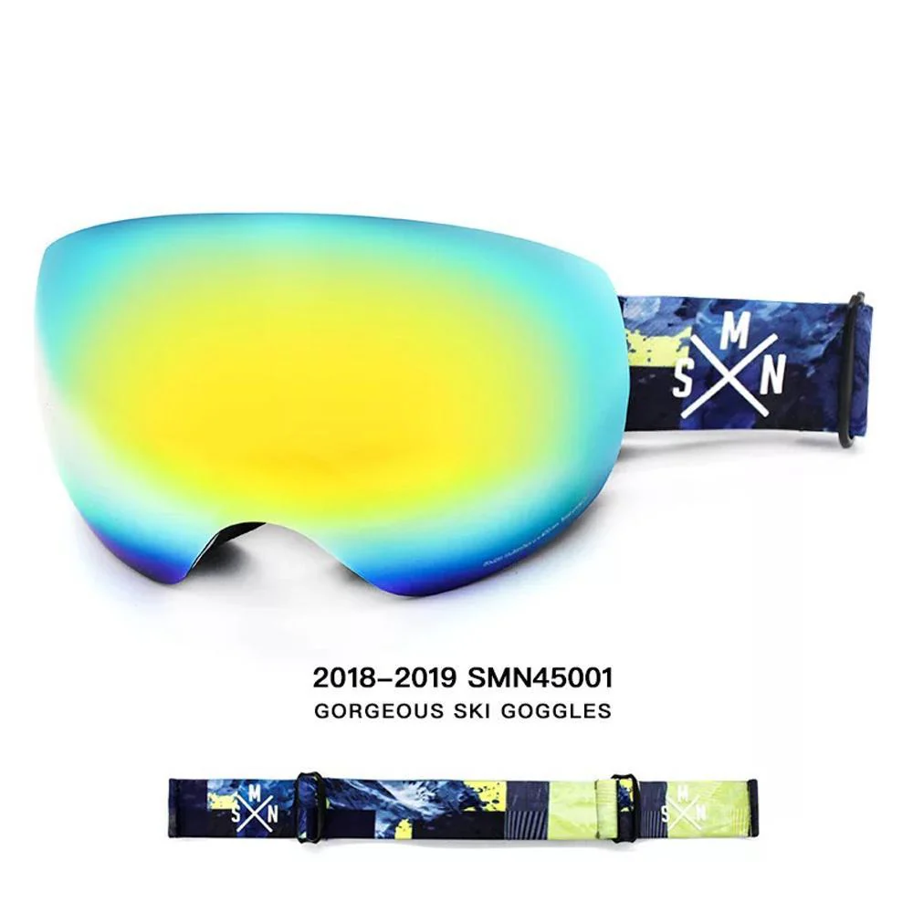 Unisex SMN Color Strap Full Screen Ski Goggles - Image 4