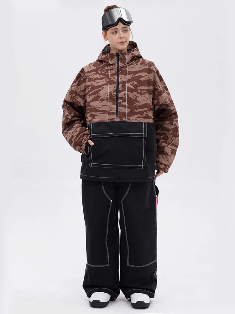 Women’s Mountain Vibe Pullover Jacket & Urban Freerider Baggy Snow Pants Set - Image 16