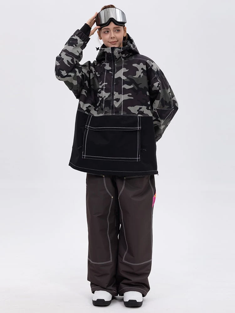 Women’s Mountain Vibe Pullover Jacket & Urban Freerider Baggy Snow Pants Set - Image 22