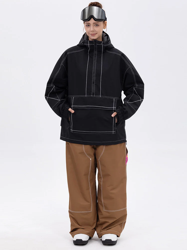 Women’s Mountain Vibe Pullover Jacket & Urban Freerider Baggy Snow Pants Set - Image 3