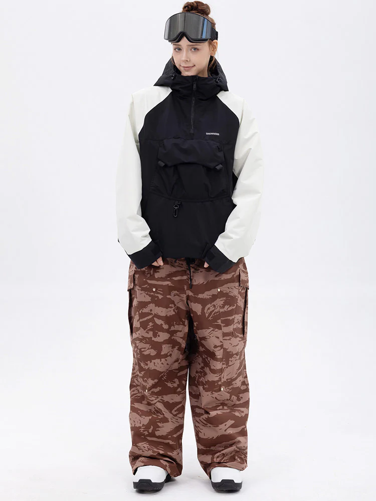 Women's Freestyle Mountain Camo Snow Suit – Bomber Jacket & Baggy Pants Set - Image 14