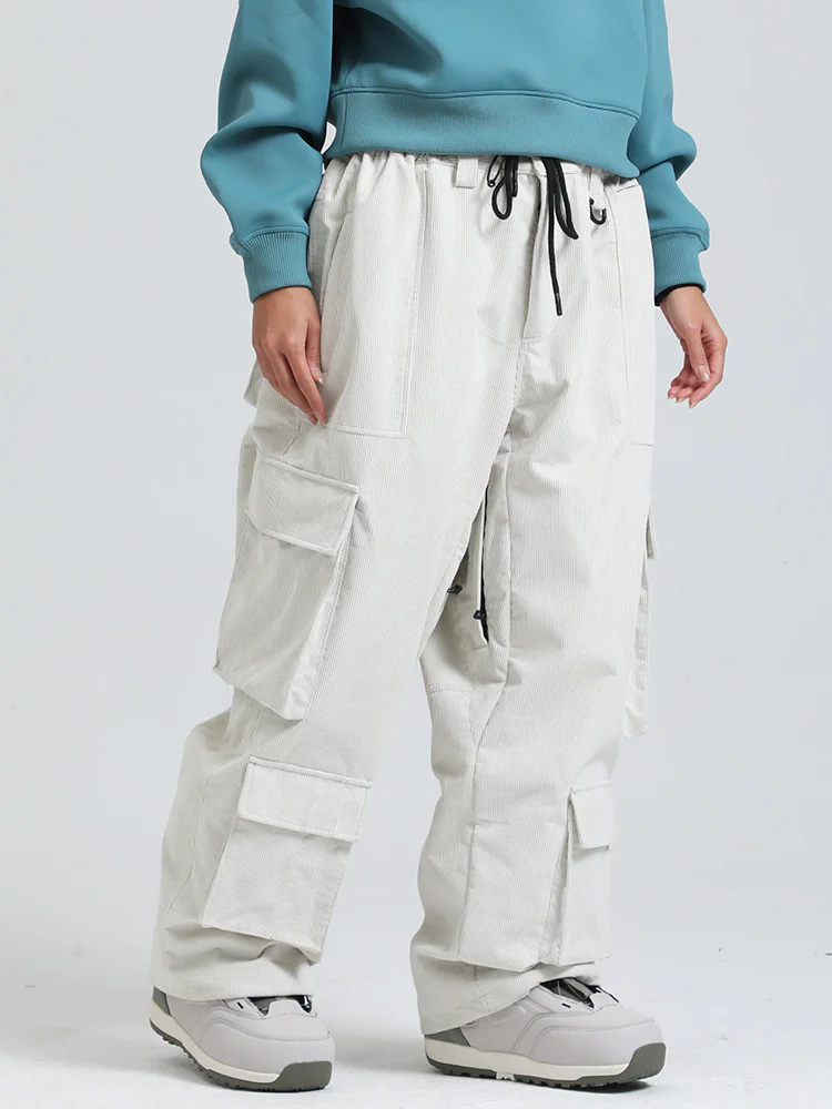 Women's Gsou Snow Alpine Cruiser Fleece Oversize Baggy Snowboard Pants - Image 2