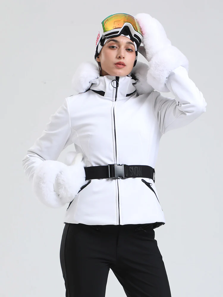 Women's Gsou Snow Arctic Vogue Fleece-Lined Winter Glam Ski Jacket - Image 2