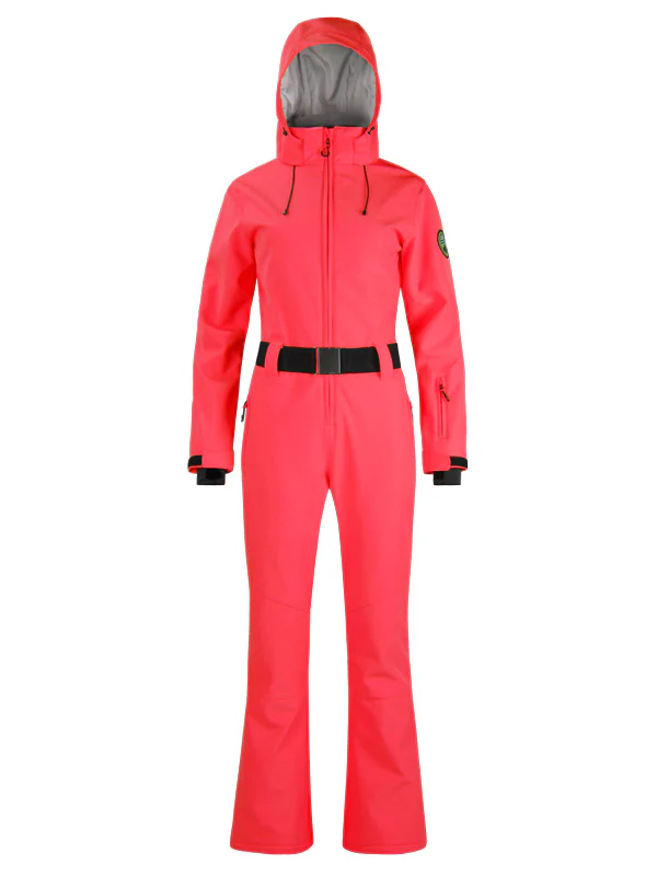 Women's Gsou Snow Classic Belted Flare One Piece Ski Suit - Image 12