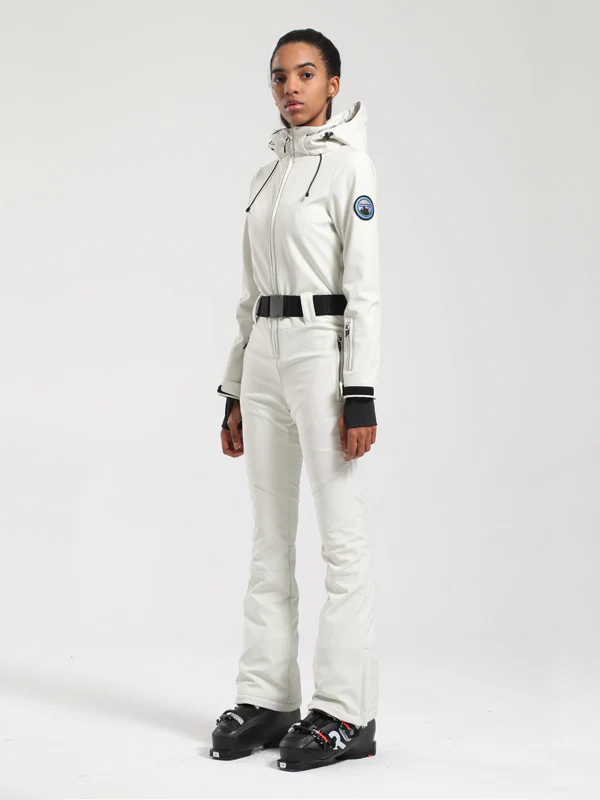 Women's Gsou Snow Classic Belted Flare One Piece Ski Suit - Image 3