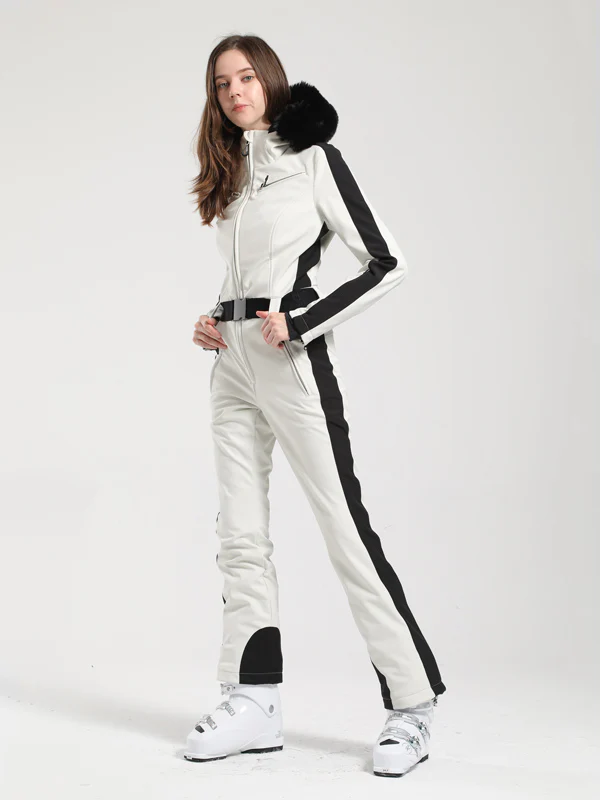 Women's Gsou Snow Classic Faux-Fur Trim Dawn Ski Suit - Image 14