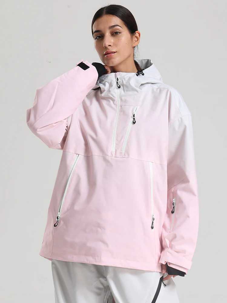 Women's Gsou Snow Durable Mountain Vibe Pullover Anorak Baggy Snow Jacket - Image 25