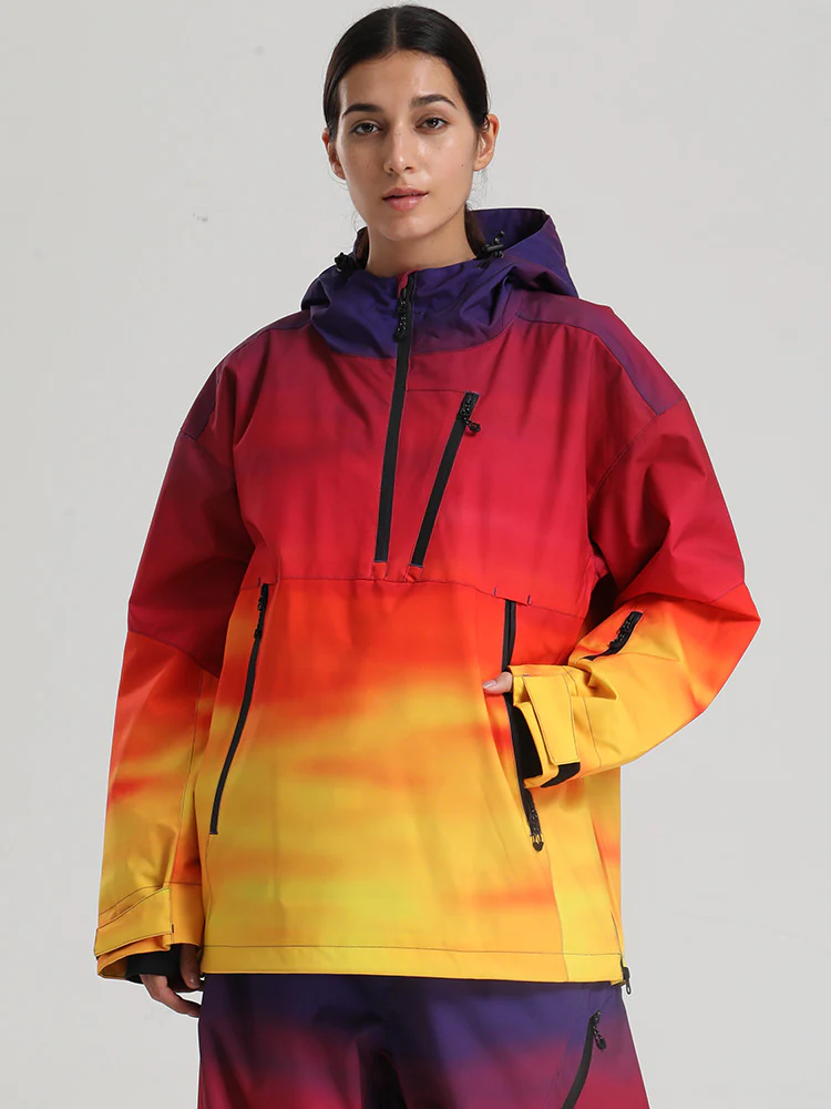 Women's Gsou Snow Durable Mountain Vibe Pullover Anorak Baggy Snow Jacket - Image 4