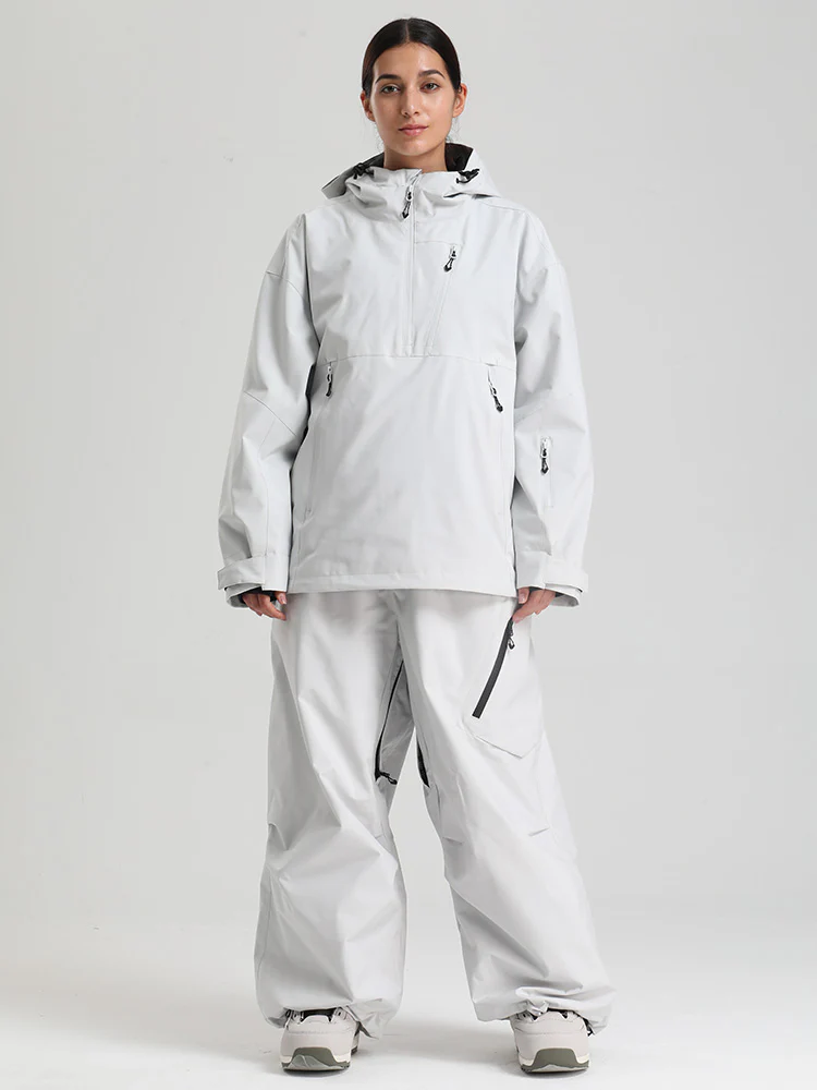 Women's Gsou Snow Durable Mountain Vibe Pullover Anorak Baggy Snow Suits - Image 22