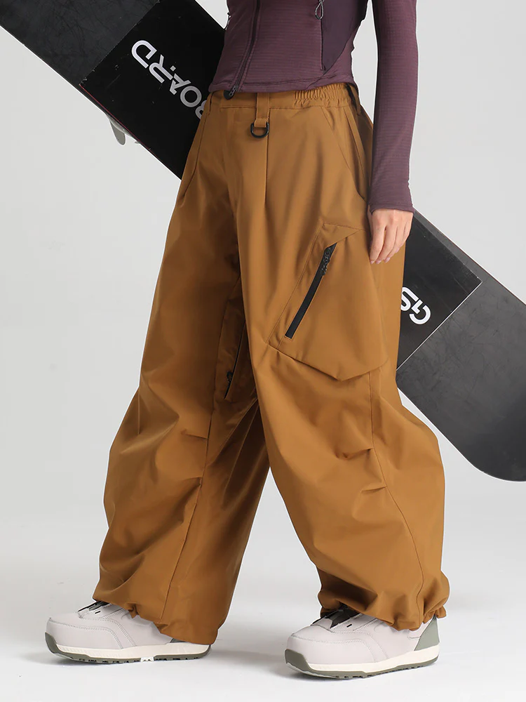 Women's Gsou Snow Durable Urban Vibe All Function Baggy Snow Pants - Image 10