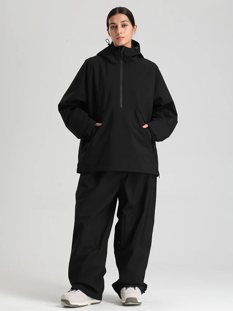 Women's Gsou Snow Durable Urban Vibe Pullover Anorak Snowboard Suits - Image 12