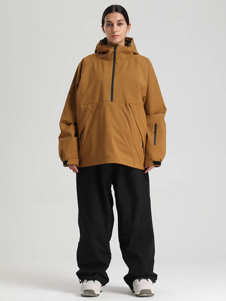Women's Gsou Snow Durable Urban Vibe Pullover Anorak Snowboard Suits - Image 9