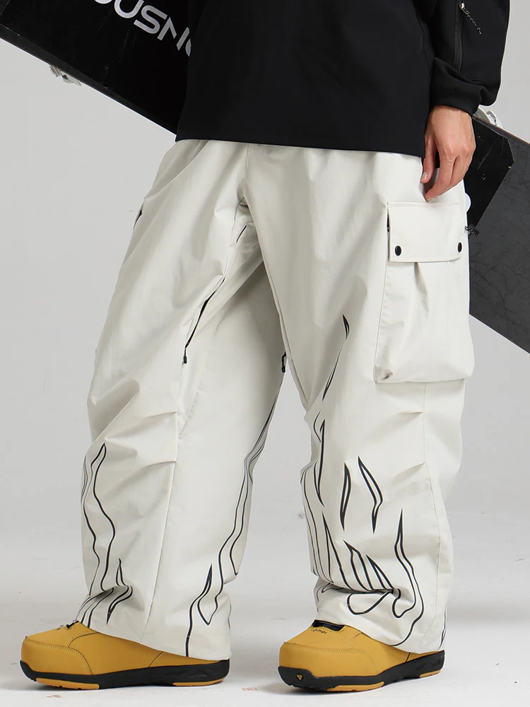 Women's Gsou Snow Furious Spark Reflective Fire Cargo Snow Pants - Image 4