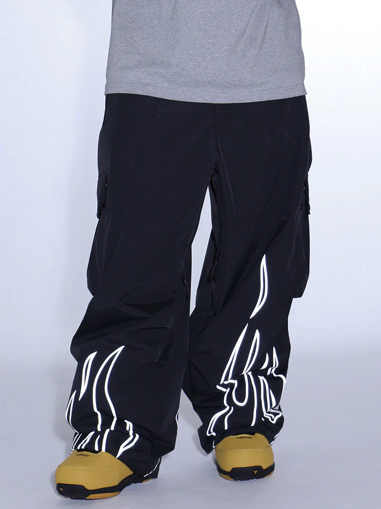 Women's Gsou Snow Furious Spark Reflective Fire Cargo Snow Pants - Image 6