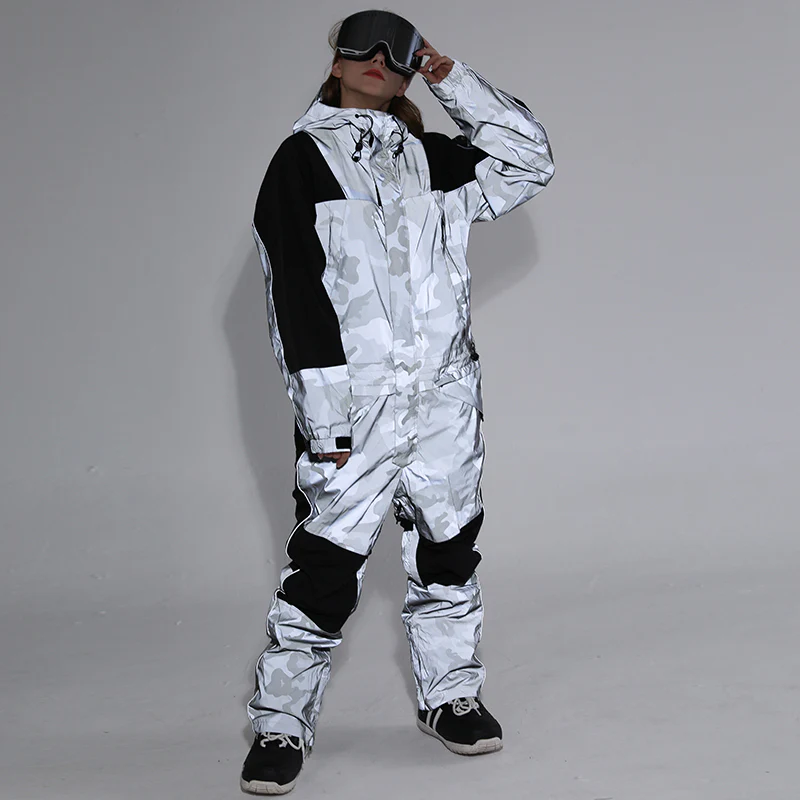 Women's Mountain Destroyer Snowshredding One Piece Ski Suits Winter Snowsuits - Image 4