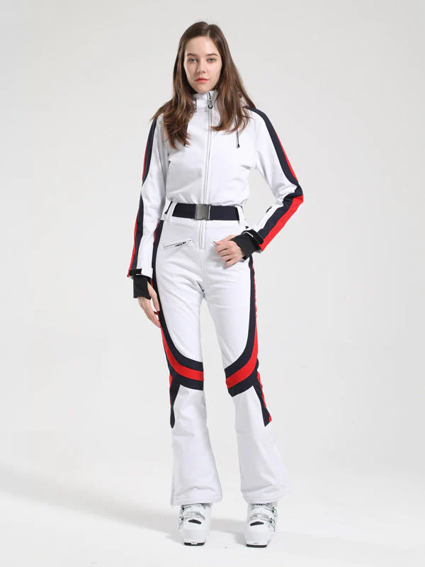 Women's Gsou Snow Retro Stripe Flare Ski Suit - Image 18