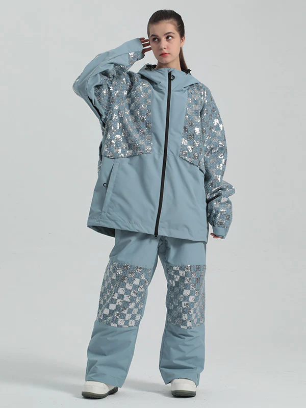Women's Gsou Snow Sequin Snow Jacket & Pants Sets - Image 4