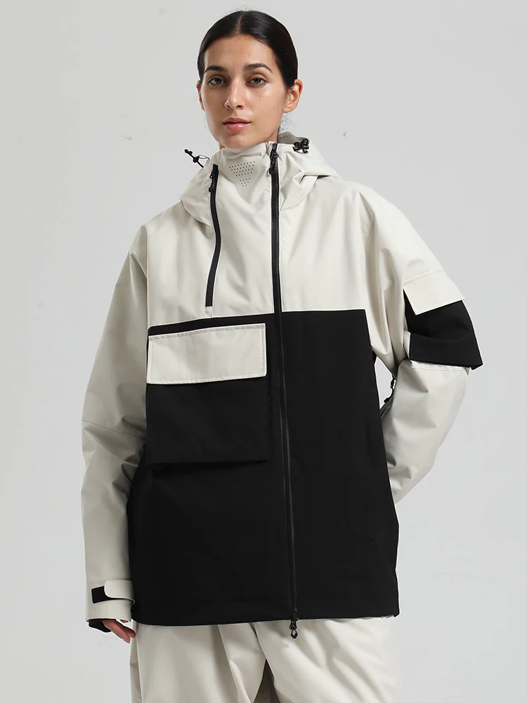 Women's Gsou Snow Terrain Flow FlexZip Hybrid Cargo Snowboard Jacket - Image 16
