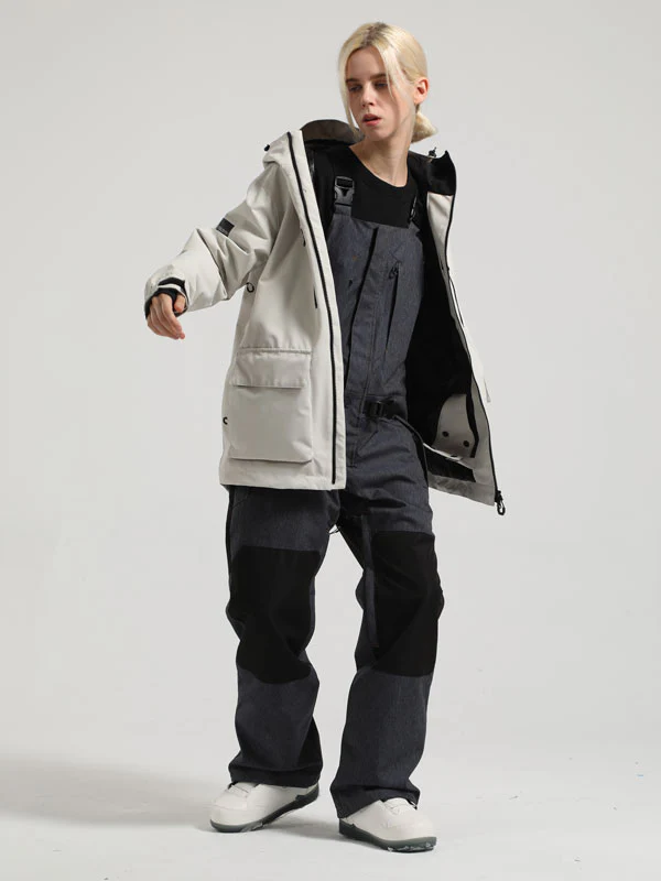Women's Gsou Snow Winter Ranger Cargo Snow Jacket & Bibs Set - Image 13