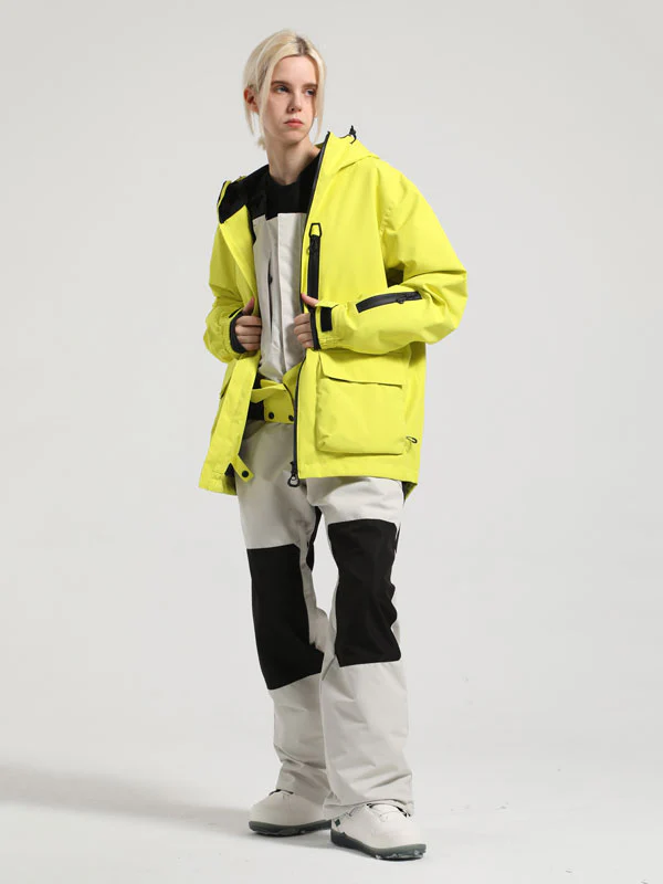 Women's Gsou Snow Winter Ranger Cargo Snow Jacket & Bibs Set - Image 4