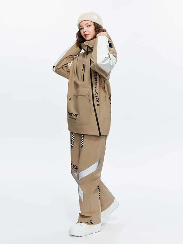 Women's High Experience Diagonal Opening Full Zipper Freestyle Snow Jacket - Image 3