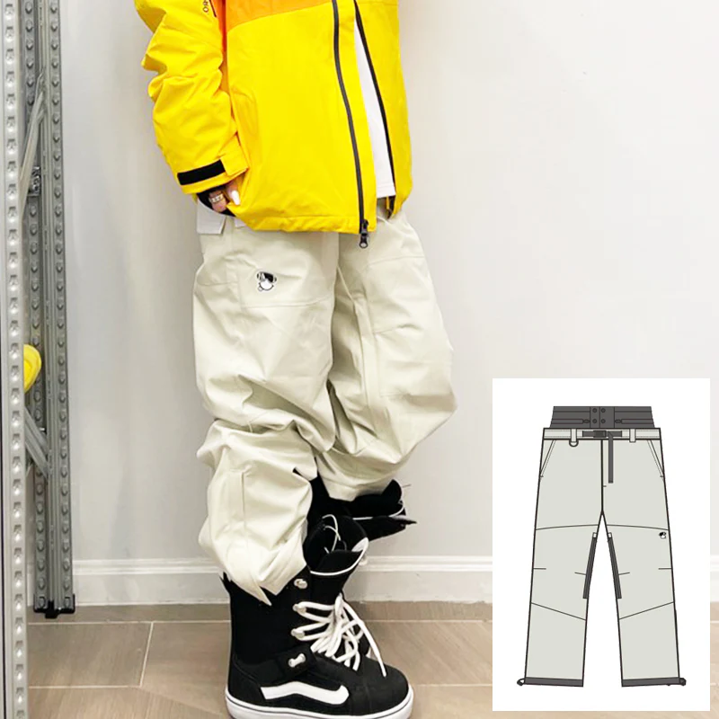 Women's John Snow Rock Baggy Cargo Snow Pants - Image 2