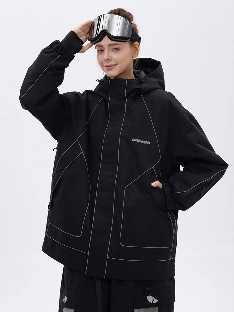 Women's All Weather Mountain Chill Reflective Snow Jacket – Night Skiing & Snowboard - Image 3