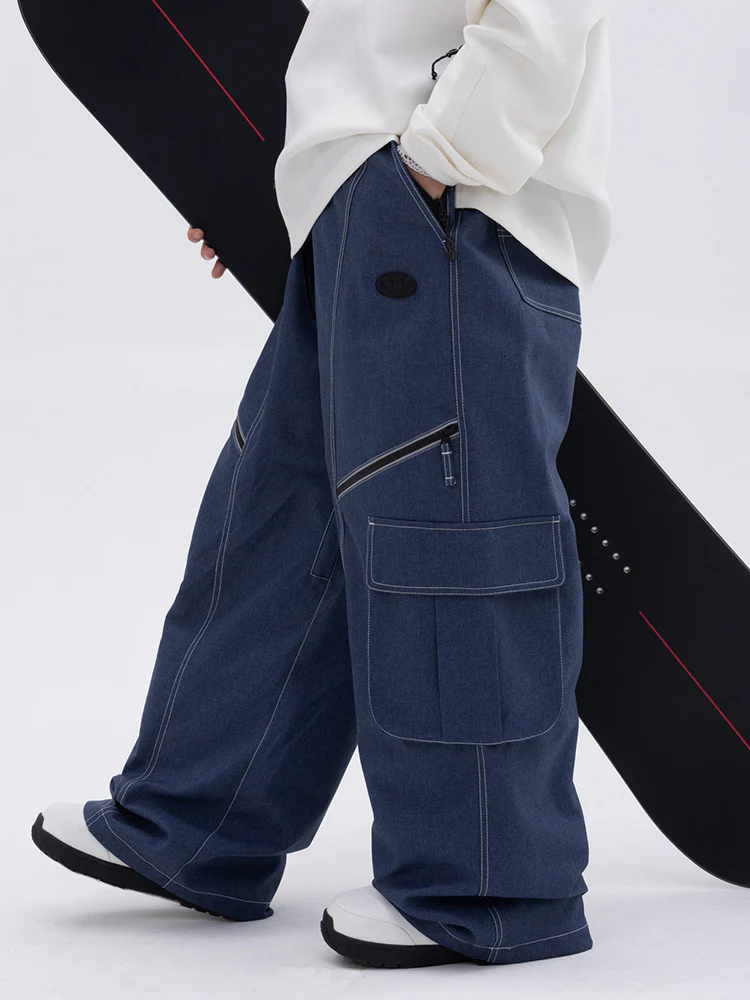 Men's Mountain Chill Streetstorm Oversize Baggy Snow Pants - Image 4