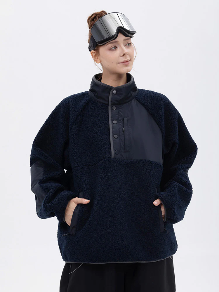 Women's Mountain-Ready Faux Sherpa Adventure Pullover Warm Fleece Sweater - Image 8