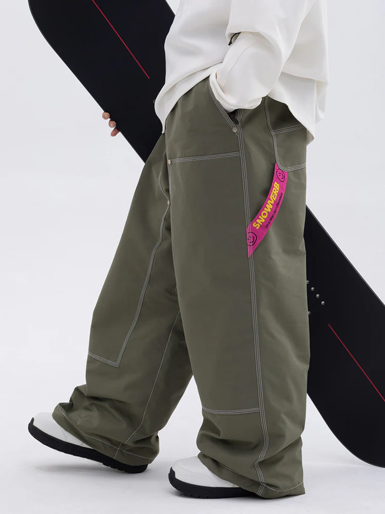Men's Urban Street Style Freerider Baggy Snow Pants - Image 3