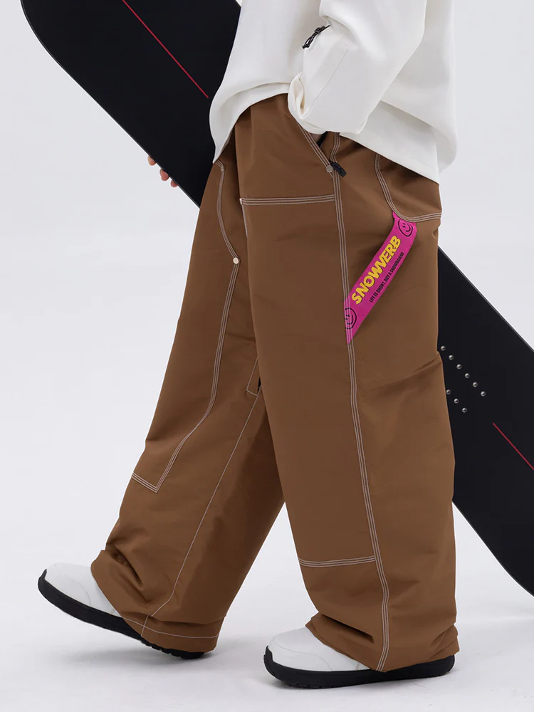 Men's Urban Street Style Freerider Baggy Snow Pants - Image 7