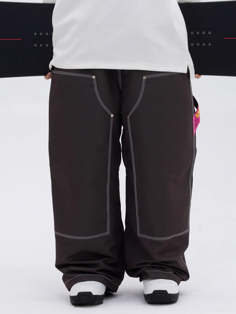 Men's Urban Street Style Freerider Baggy Snow Pants - Image 9