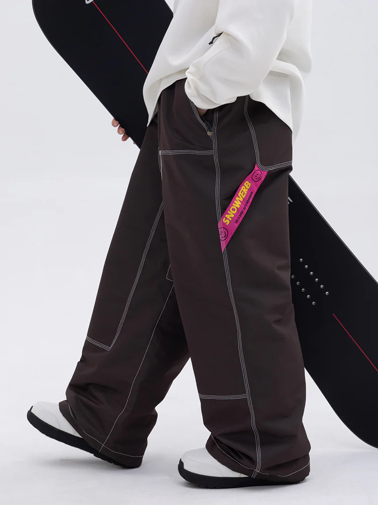 Men's Urban Street Style Freerider Baggy Snow Pants - Image 10