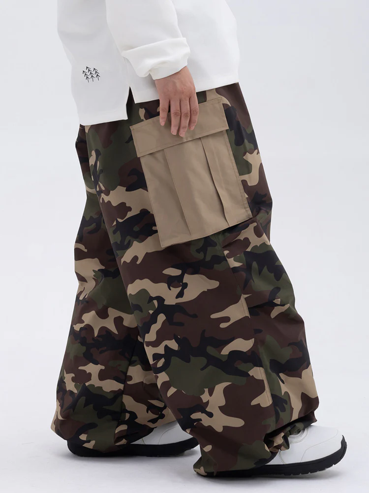 Women's Mountain Chill Freestyle Prime Baggy Leopard Snowboard Pants - Image 13