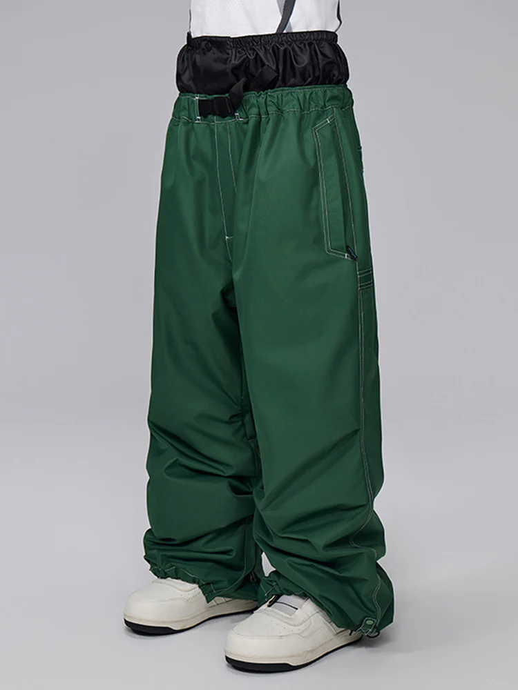 Women's Mountain Freerider Freestyle Snowboard Denim Jeans Baggy Snow Pants - Image 6