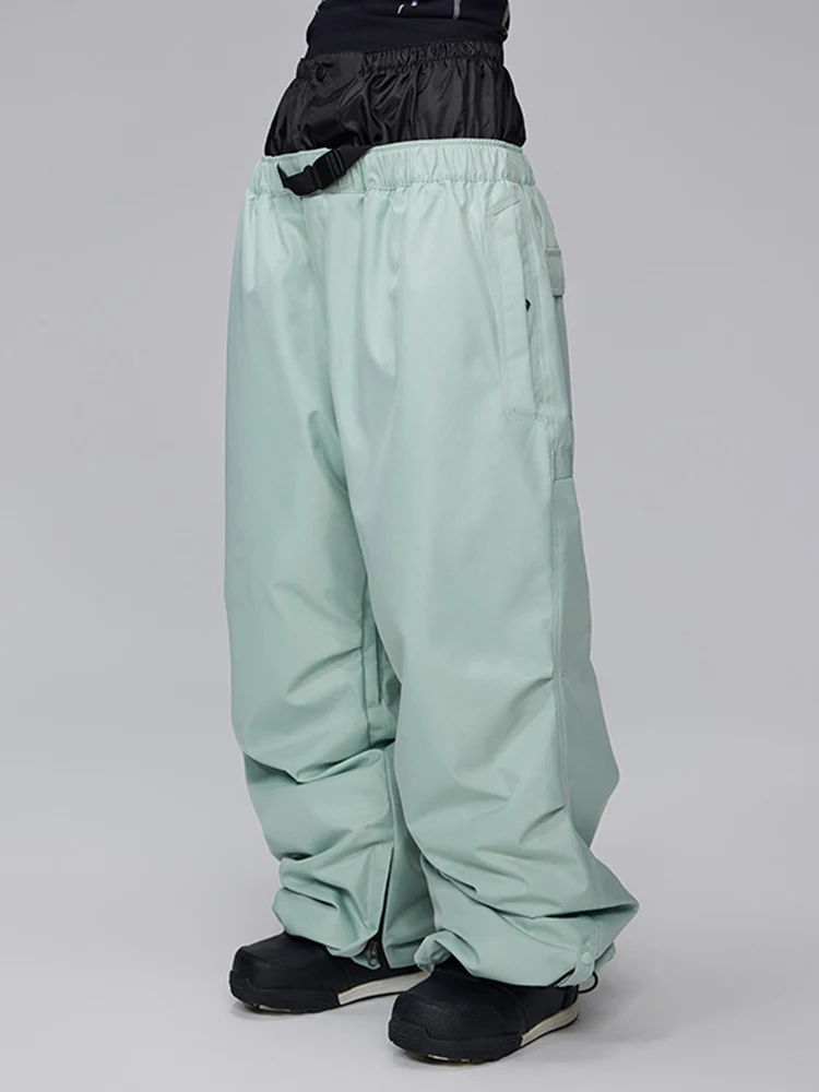 Women's Mountain Freerider Freestyle Snowboard Denim Jeans Baggy Snow Pants - Image 7