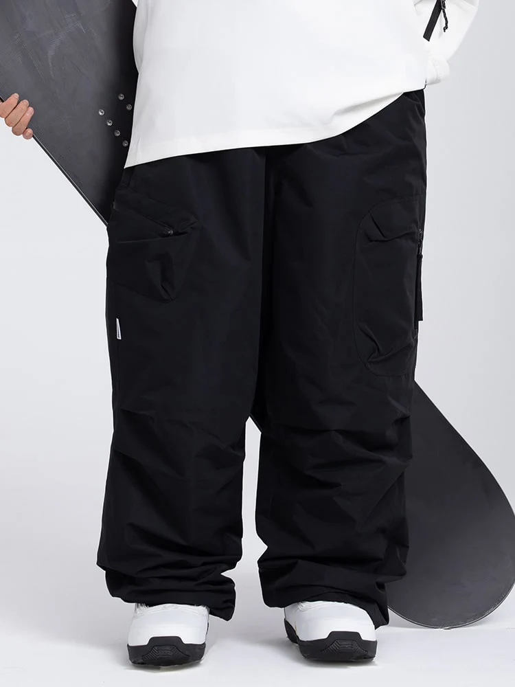 Women's Prime Mountain Baggy Snow Pants with Dual Side Cargo Pockets - Image 4