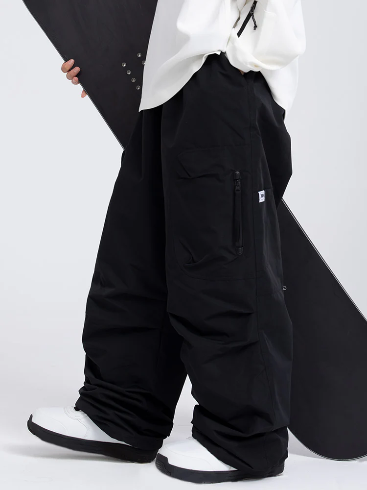 Women's Prime Mountain Baggy Snow Pants with Dual Side Cargo Pockets - Image 5