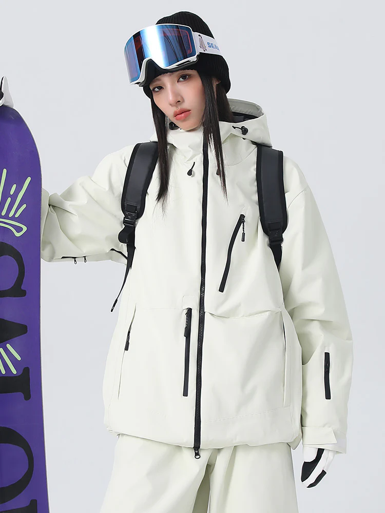 Women's Searipe Durable Mountain Rider All-Weather Baggy Snow Jacket - Image 2