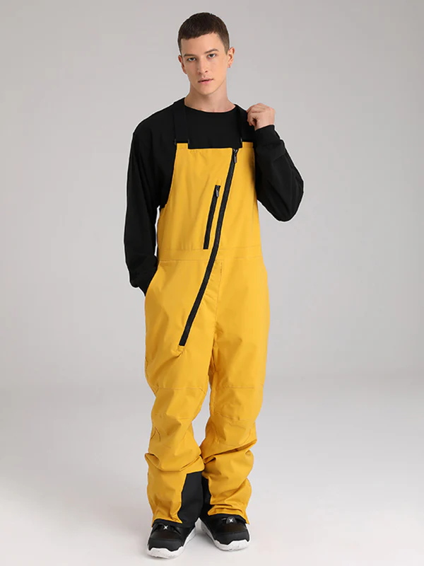 Women's Searipe Oblique Zipper Winter Crew Snow Pants Ski Bibs - Image 13