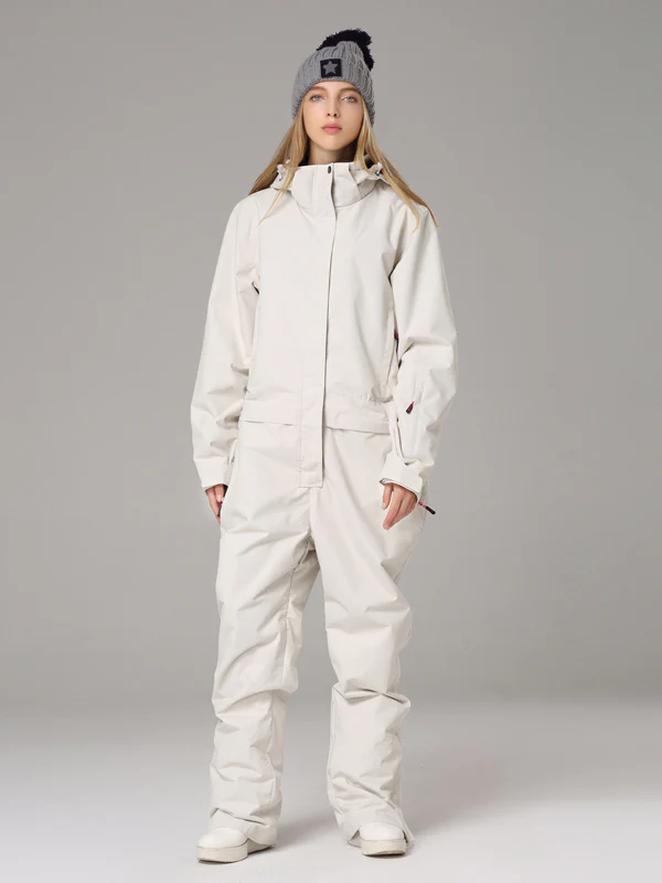 Women's Searipe One Piece Mountain Ski Suits Winter Jumpsuit Snowsuits